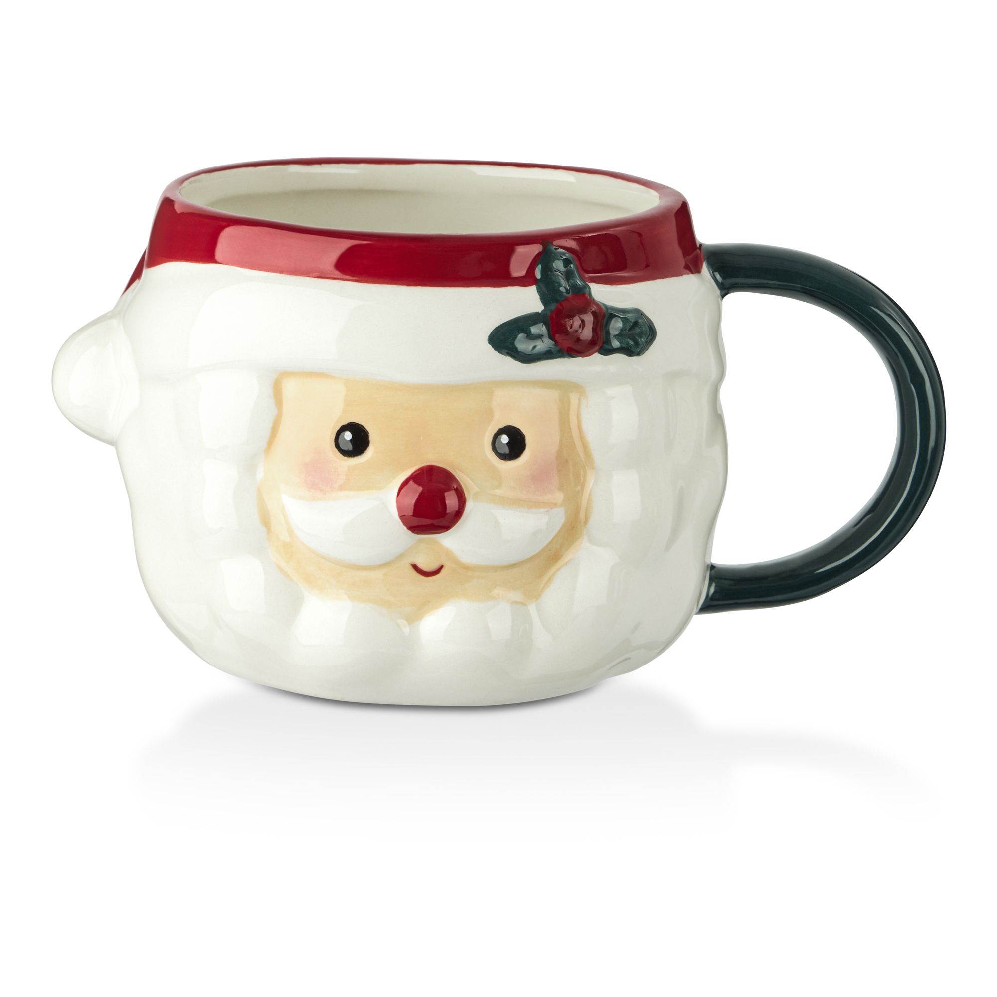 Santa White Ceramic Novelty Mug