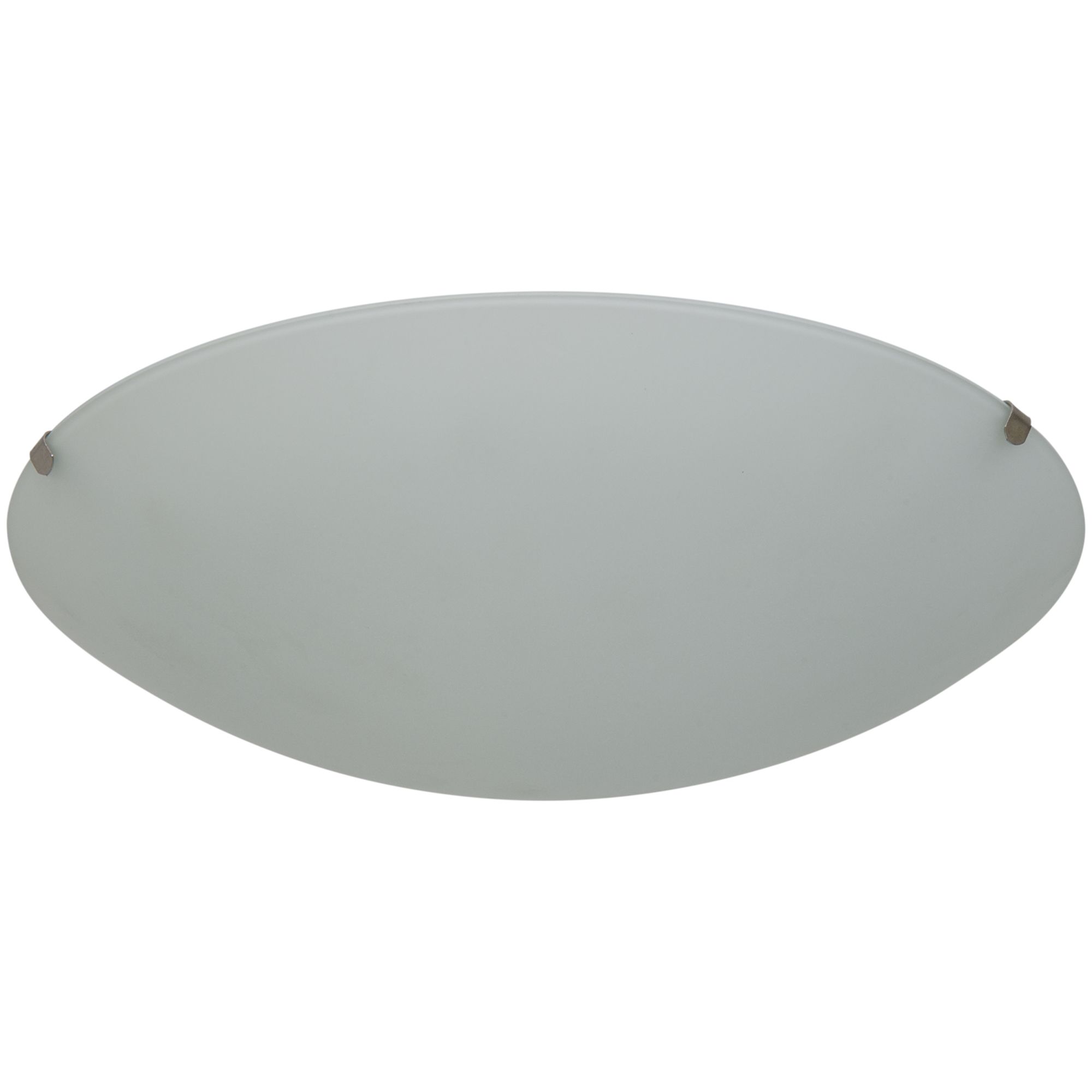 Sasha Round Matt Glass & metal White Ceiling light