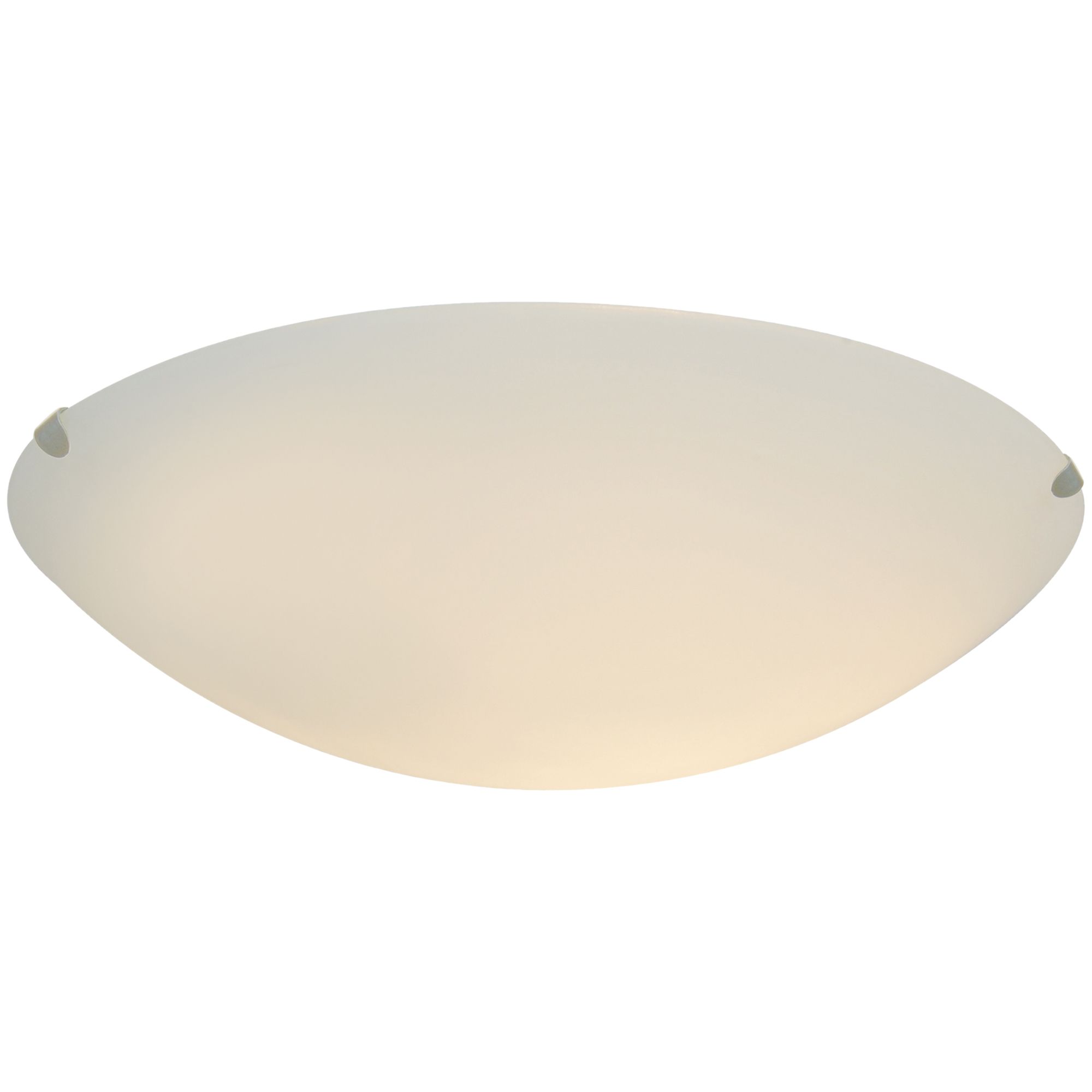 Sasha Round Matt Glass & metal White Ceiling light