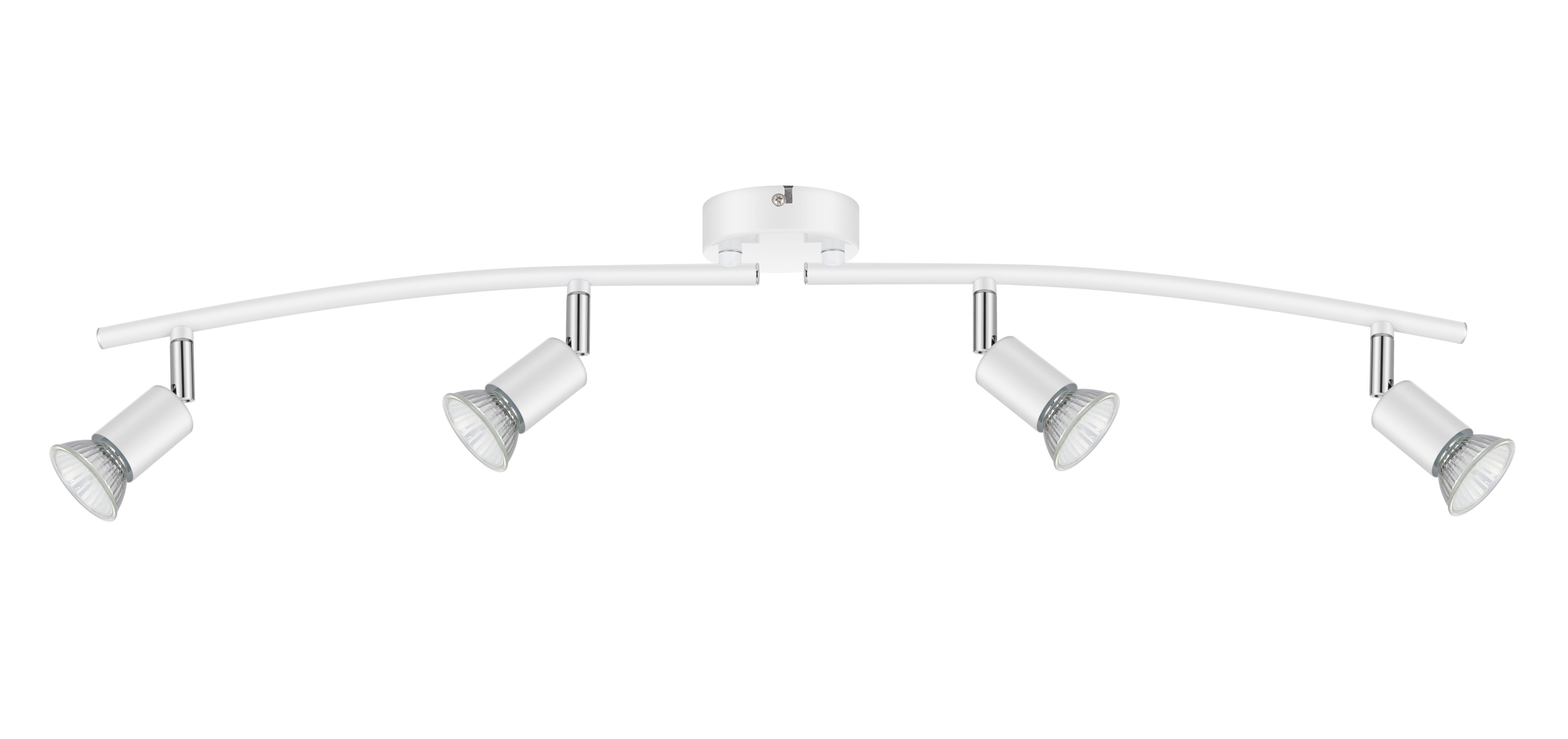 Sasha Tube Gloss White 4 Light Spotlight