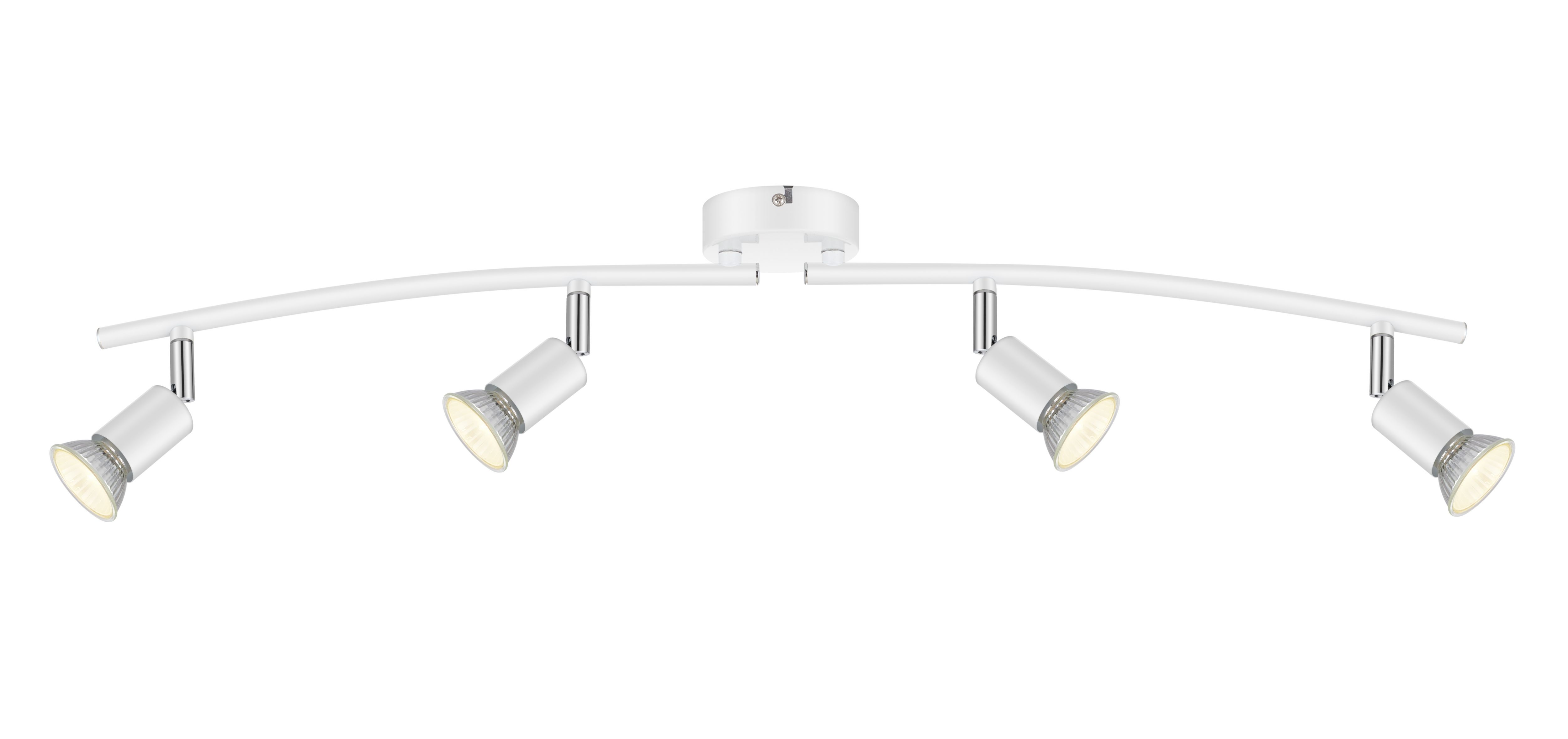 Sasha Tube Gloss White 4 Light Spotlight