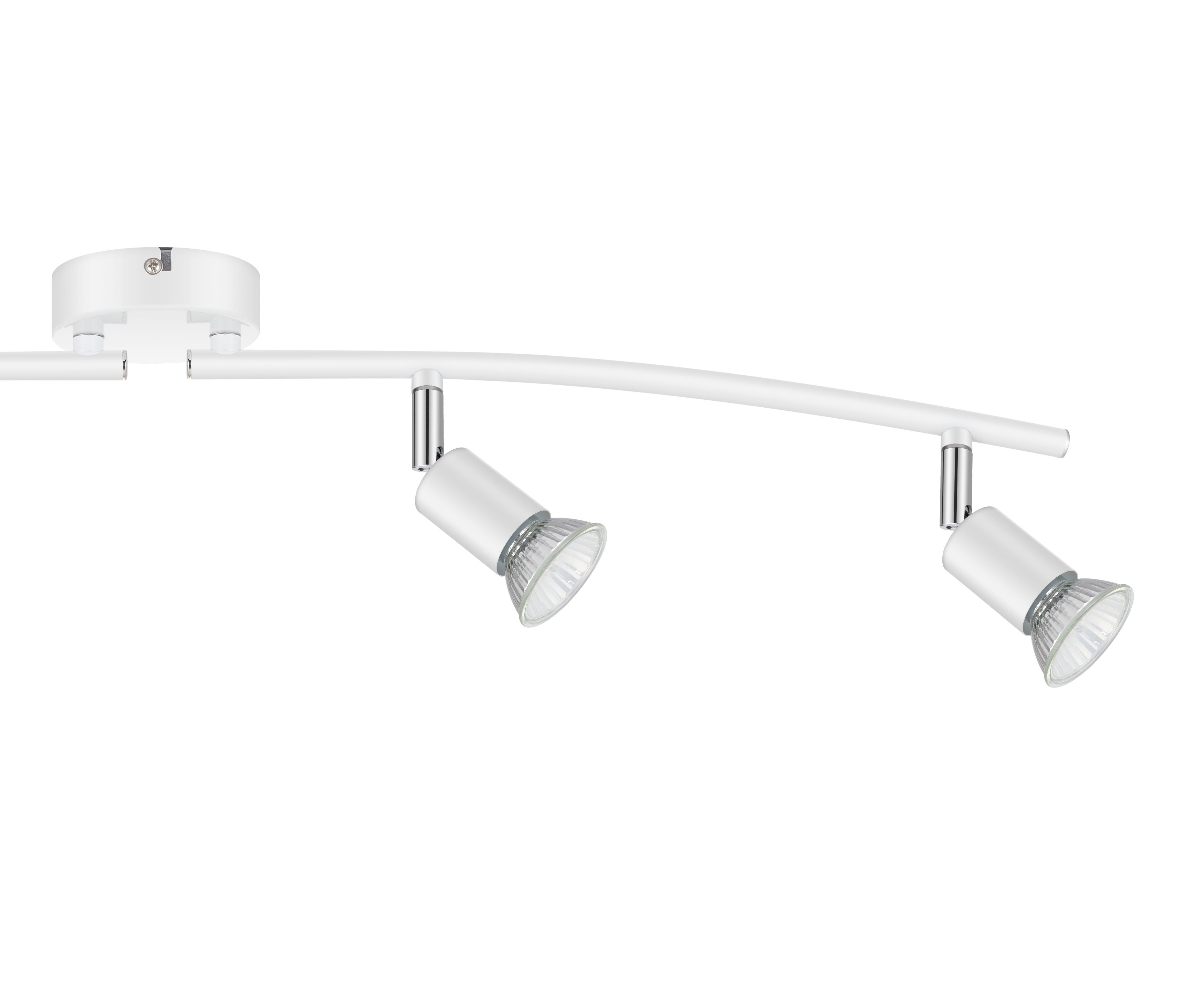 Sasha Tube Gloss White 4 Light Spotlight