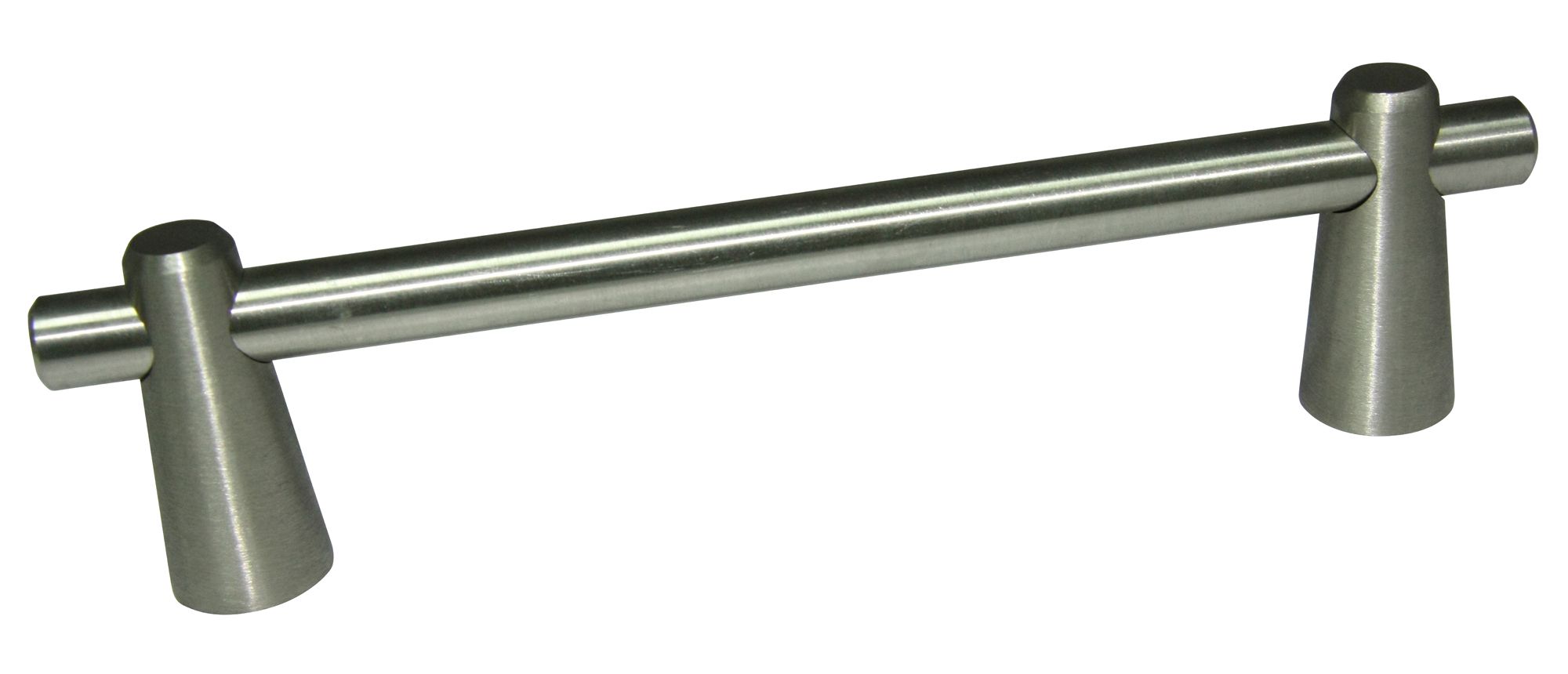 Satin Nickel effect Cabinet Straight Pull handle (L)12.8cm