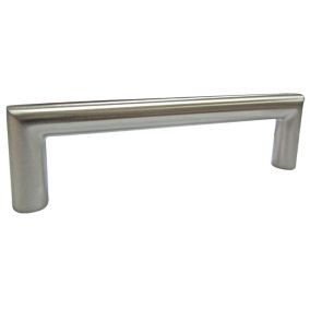 Satin Nickel effect Furniture Bar Handle (L)9.6cm (D)30mm