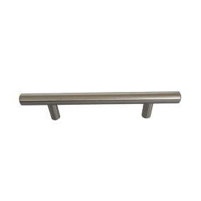 Satin Nickel effect Kitchen Cabinet Bar Handle (L)22cm (D)35mm