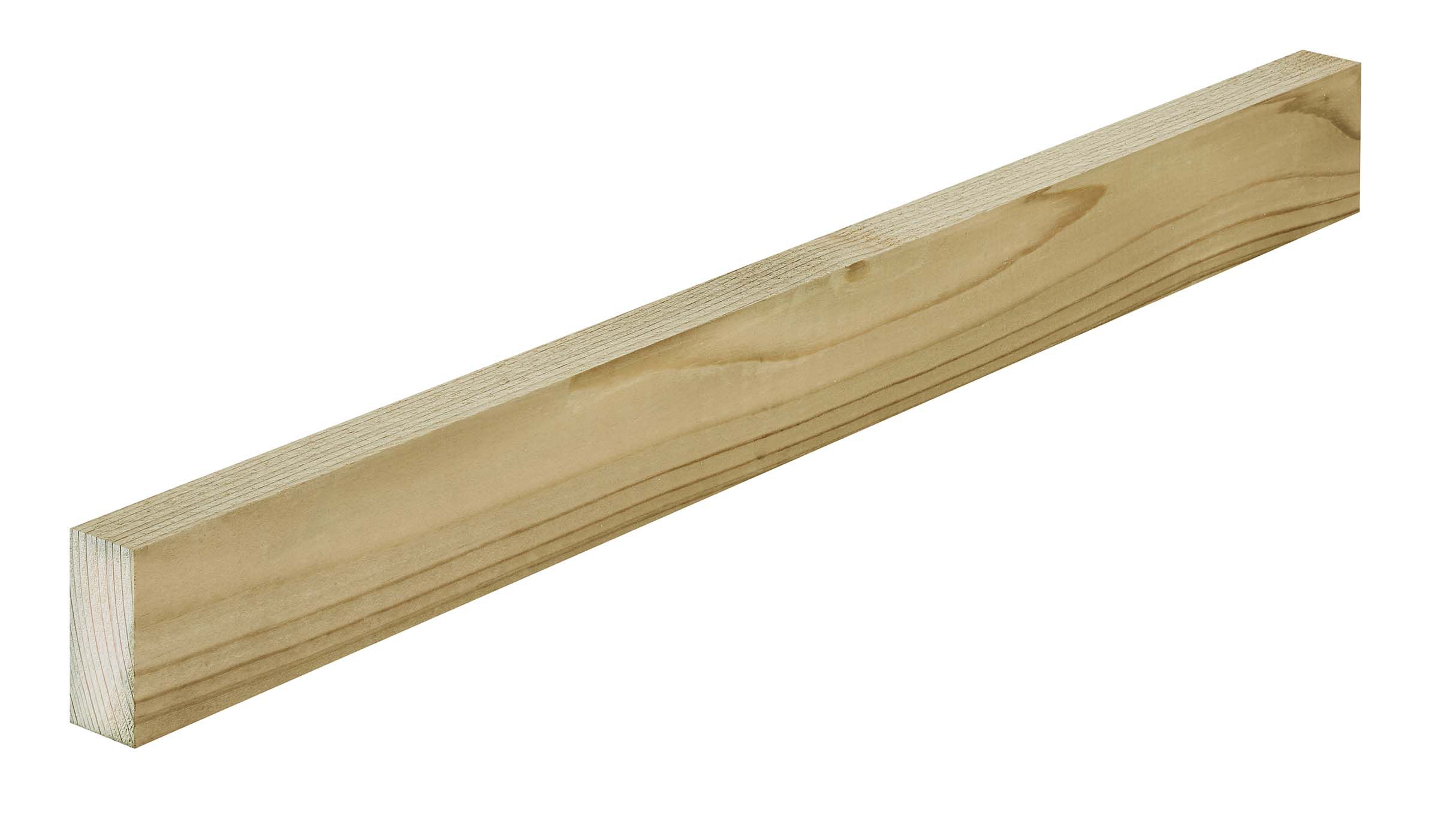 Sawn Whitewood spruce Batten (L)2.4m (W)50mm (T)25mm, Pack of 6