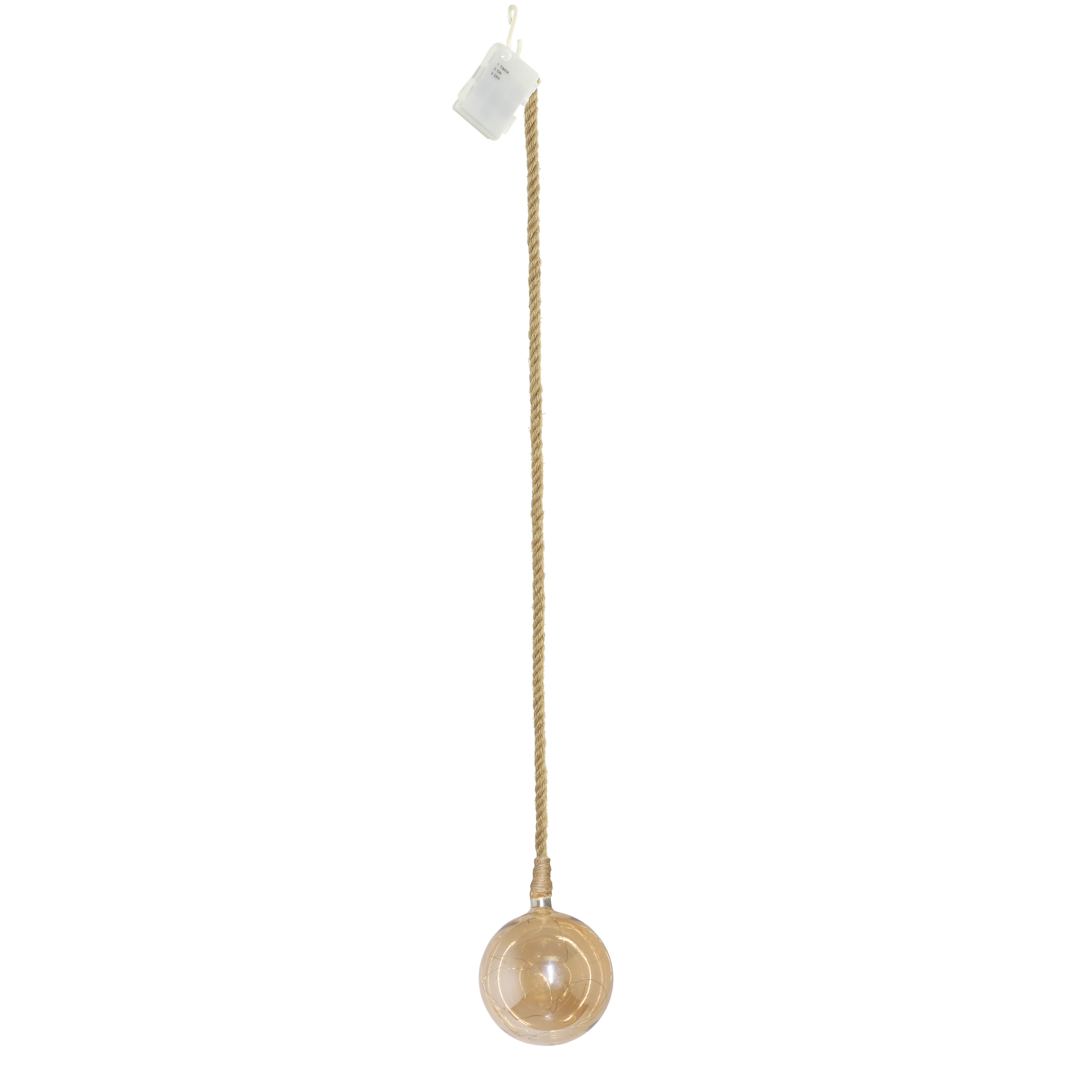 Scalea Beige & tawny Battery-powered Warm white Integrated LED Outdoor Decorative light