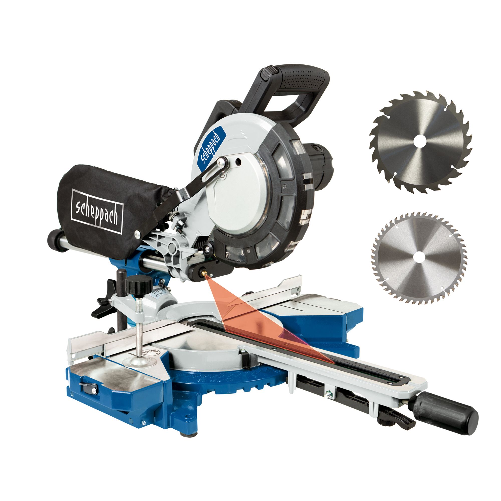 Scheppach 2000W 220-240V 216mm Cordless Mitre saw HM216