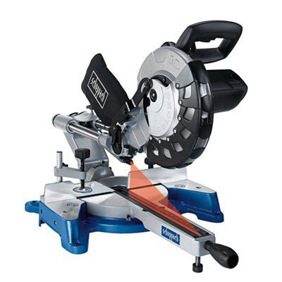 Scheppach HM100LXU 2000W 240V 210mm Sliding mitre saw | DIY at B&Q