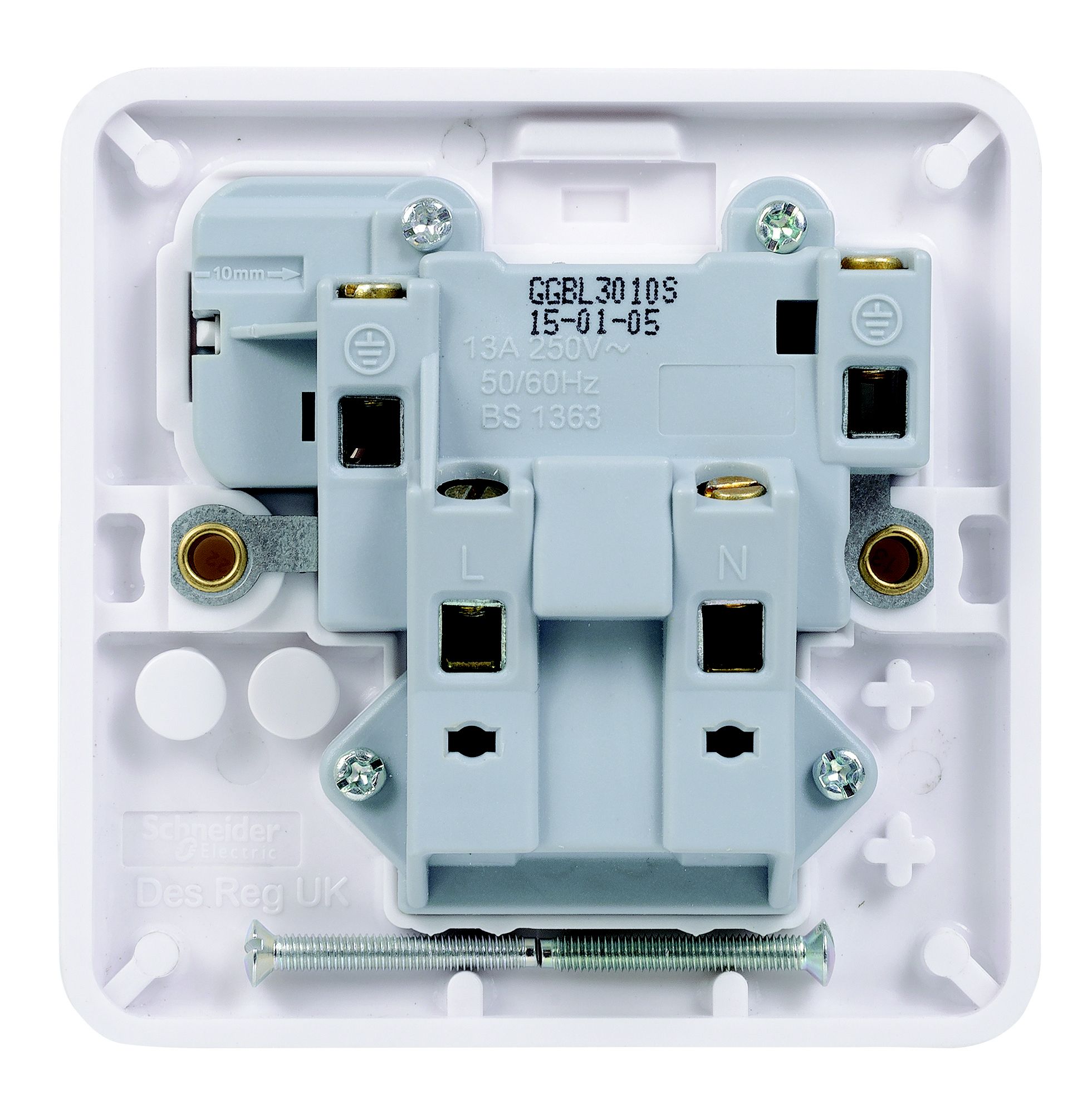 Schneider Electric 13A Switched Plug socket