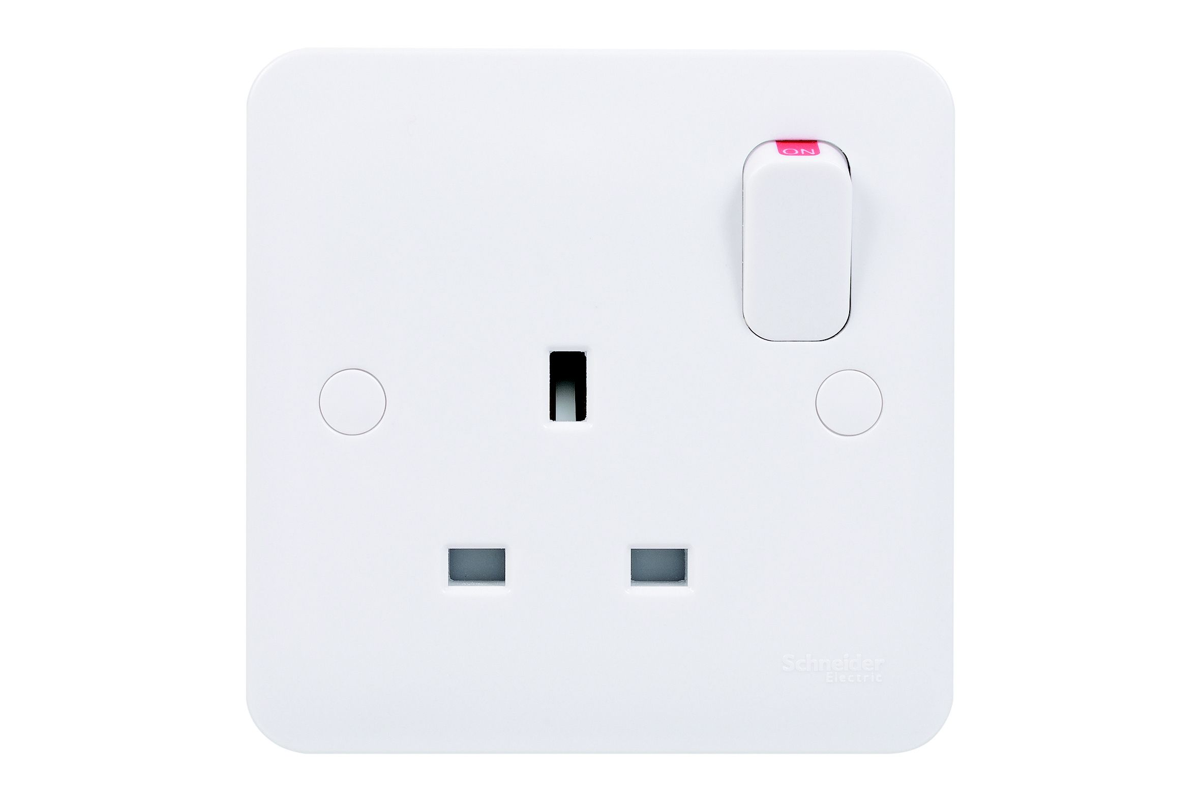 Schneider Electric 13A Switched Plug socket DIY at B&Q
