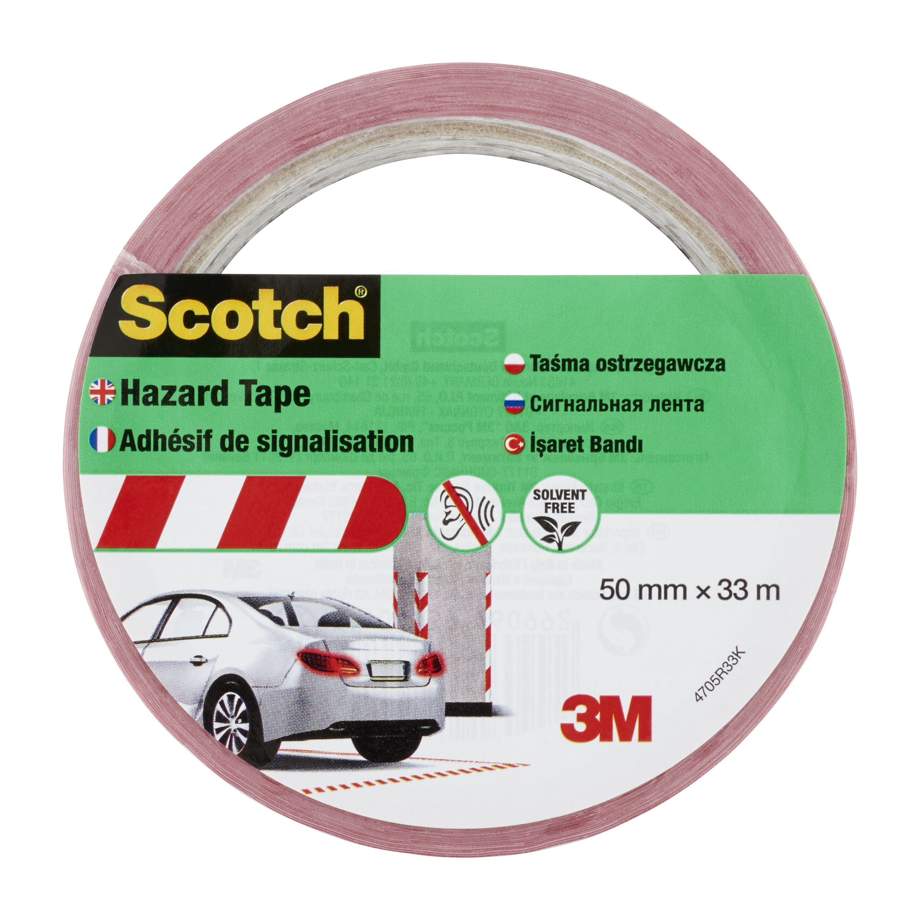 Scotch Red & white Tape (L)33m (W)50mm