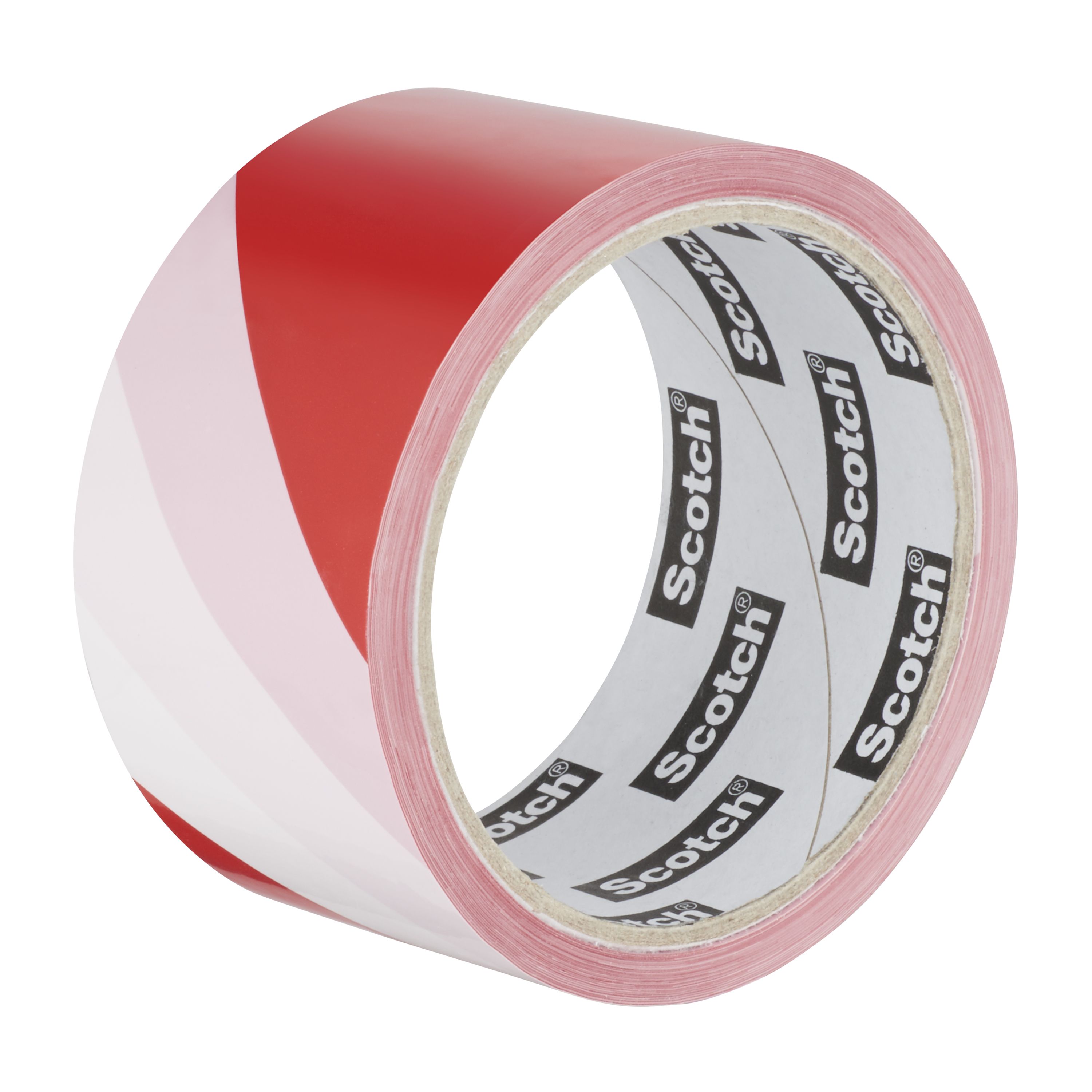 Scotch Red & white Tape (L)33m (W)50mm