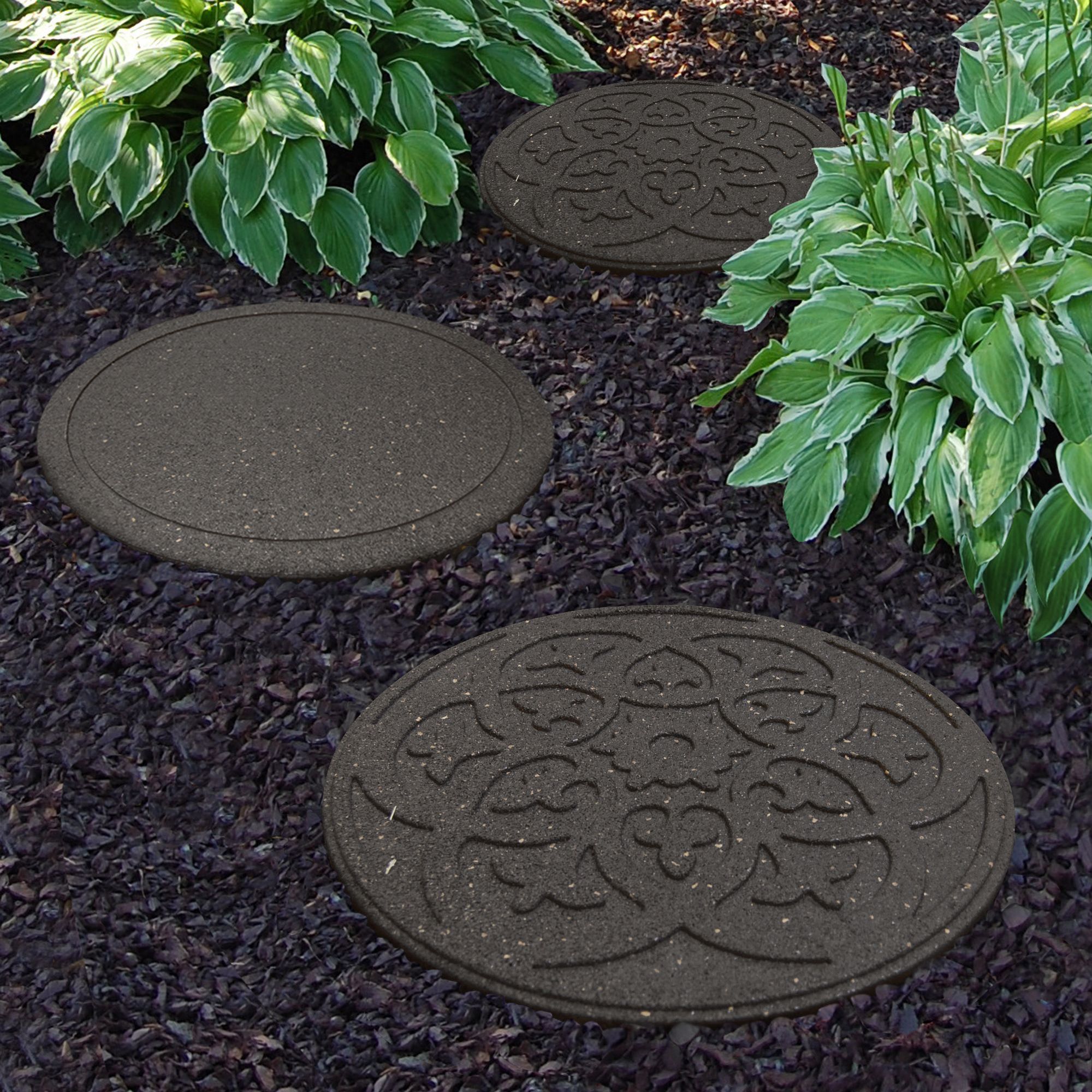 Scroll Round Scroll stepping stone