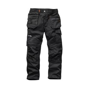 Scruffs Flex Black Men's Multi-pocket trousers, W34" L32"