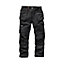 Scruffs Flex Black Men's Multi-pocket trousers, W36" L32"
