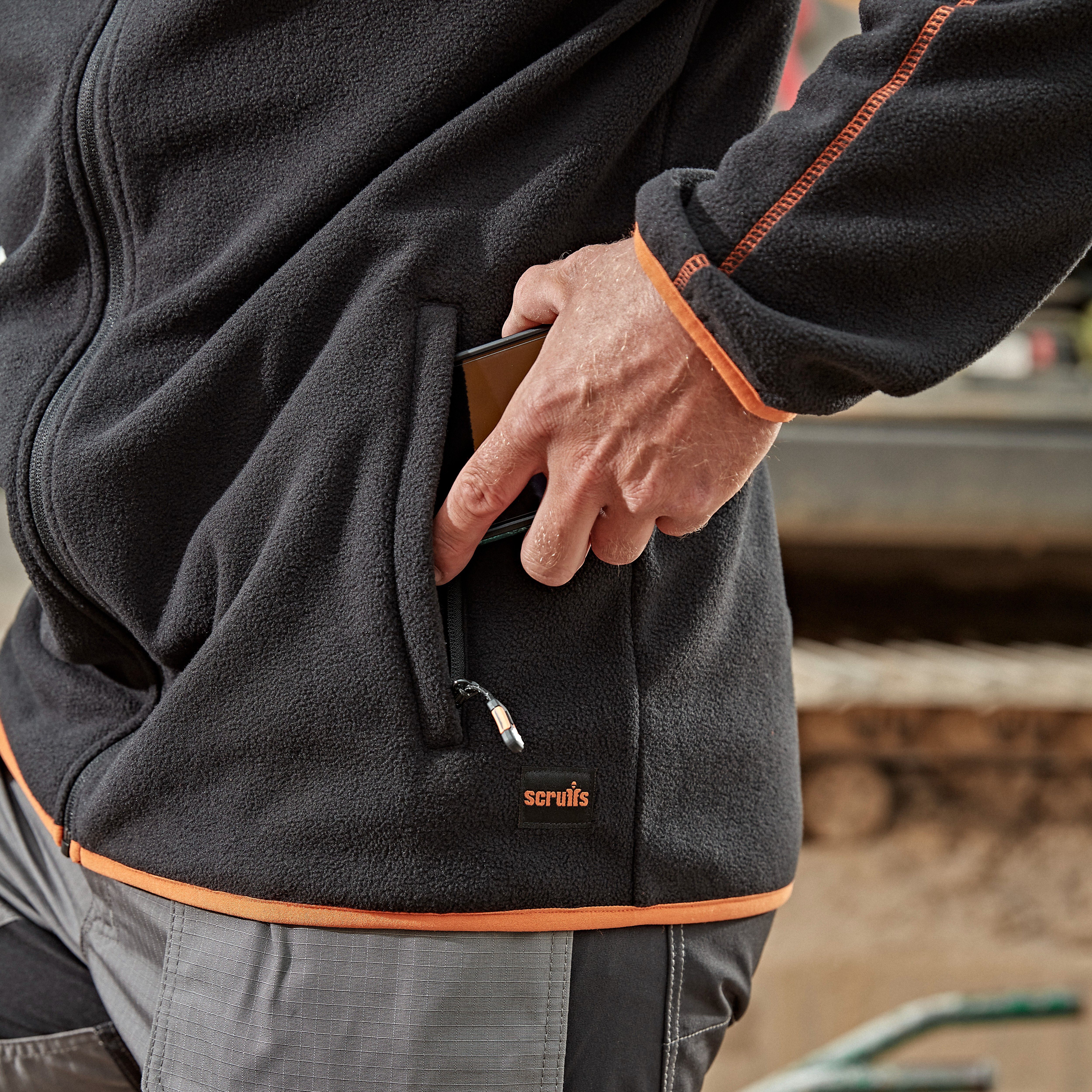 Scruffs Harbour Black Fleece jacket X Large