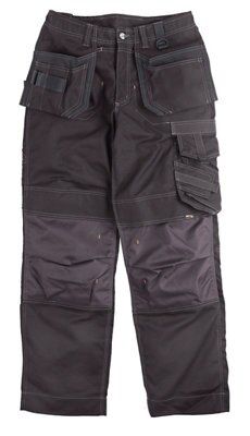 Scruffs Proaction Black Trousers W32 L33 Diy At B Q