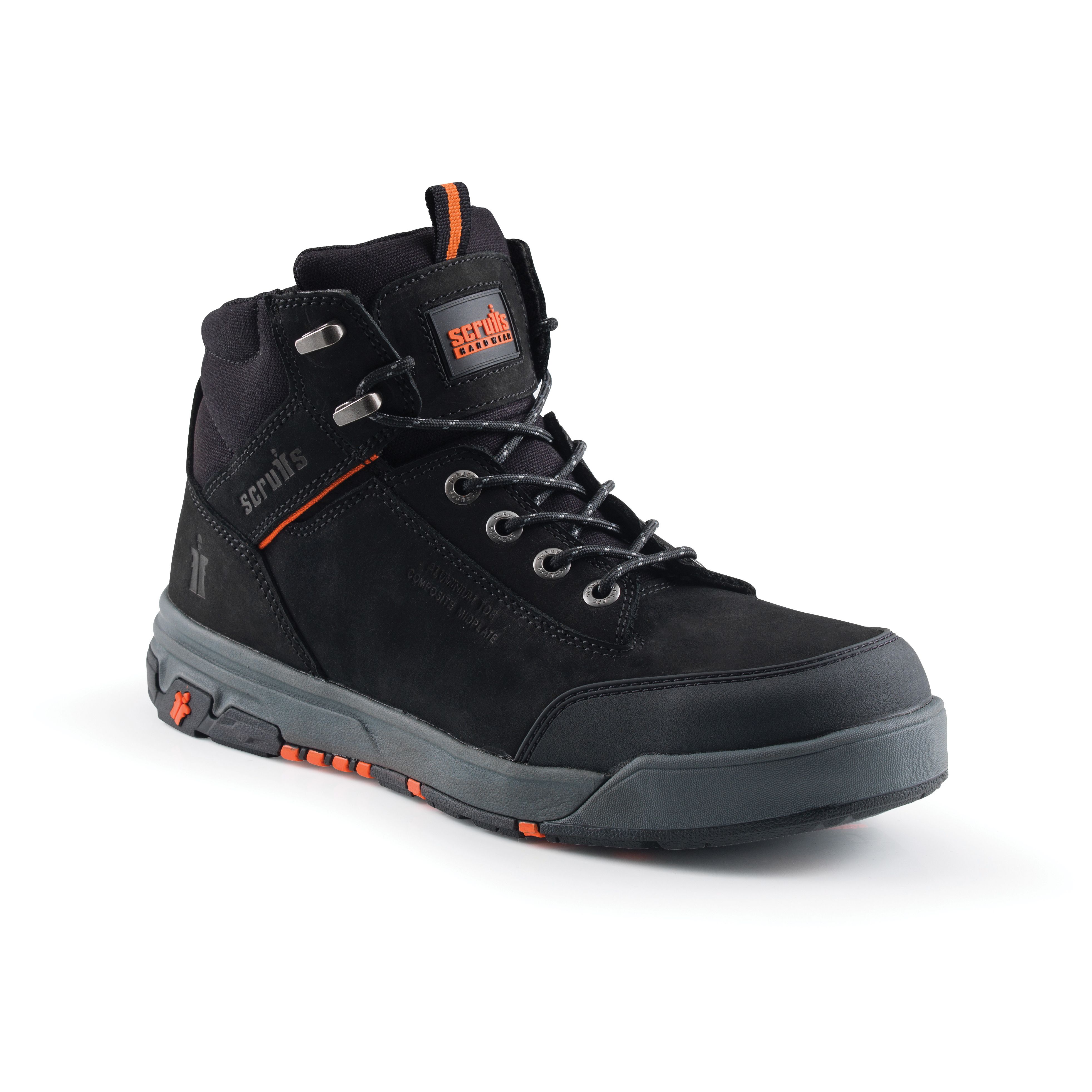 Scruffs Switchback Men s Black Safety boots Size 8 DIY at B Q