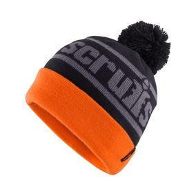 Scruffs Trade Black & orange Plain Winter beanie, One size