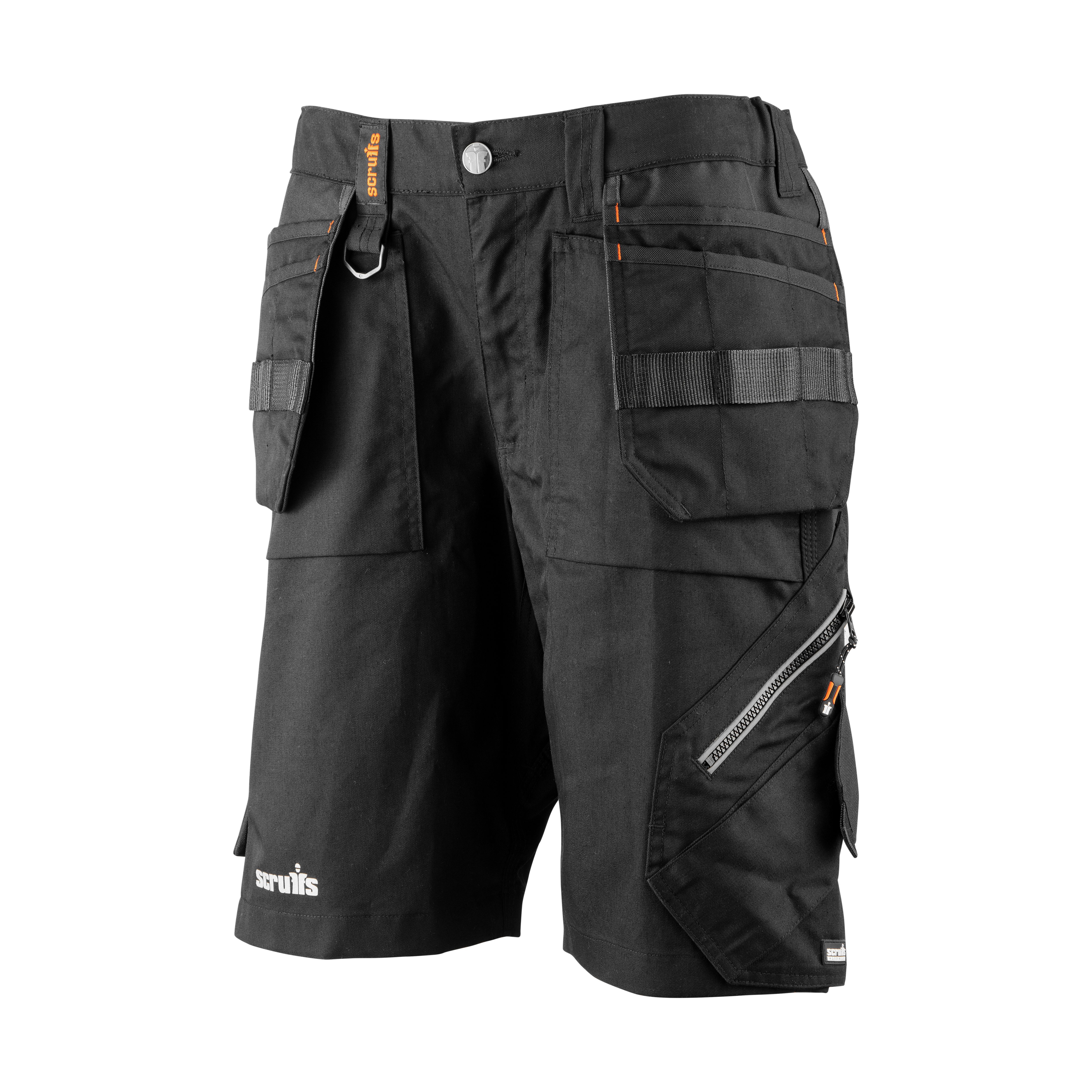 Scruffs Tradeflex Black Women's Shorts, Size 18