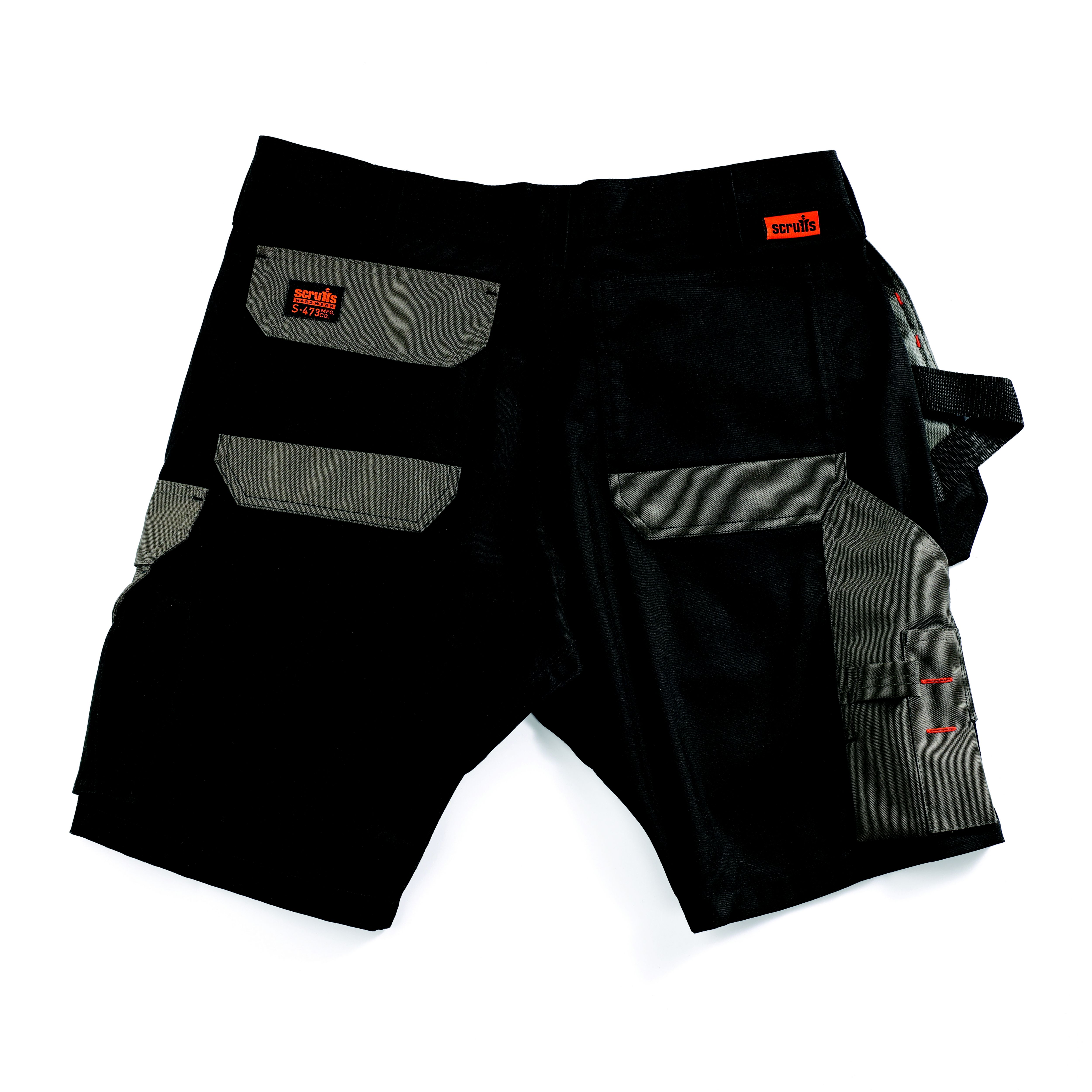 Scruffs Worker plus Black Men's Shorts W36