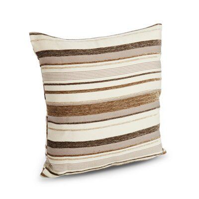 Long Moreton Beige Striped Cotton Cushion - Home & Lifestyle from