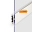 SekoSnap White Aluminium Glazing bar, (L)2m (W)26mm (T)14mm