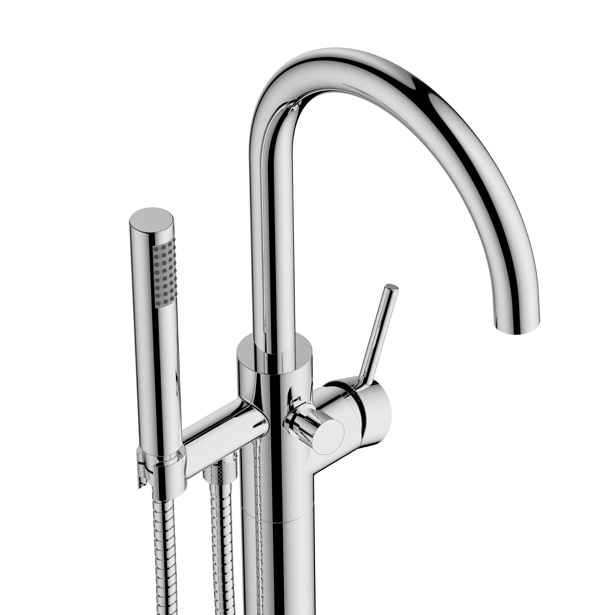 Select Chrome effect 1 Tap-hole Shower mixer Tap