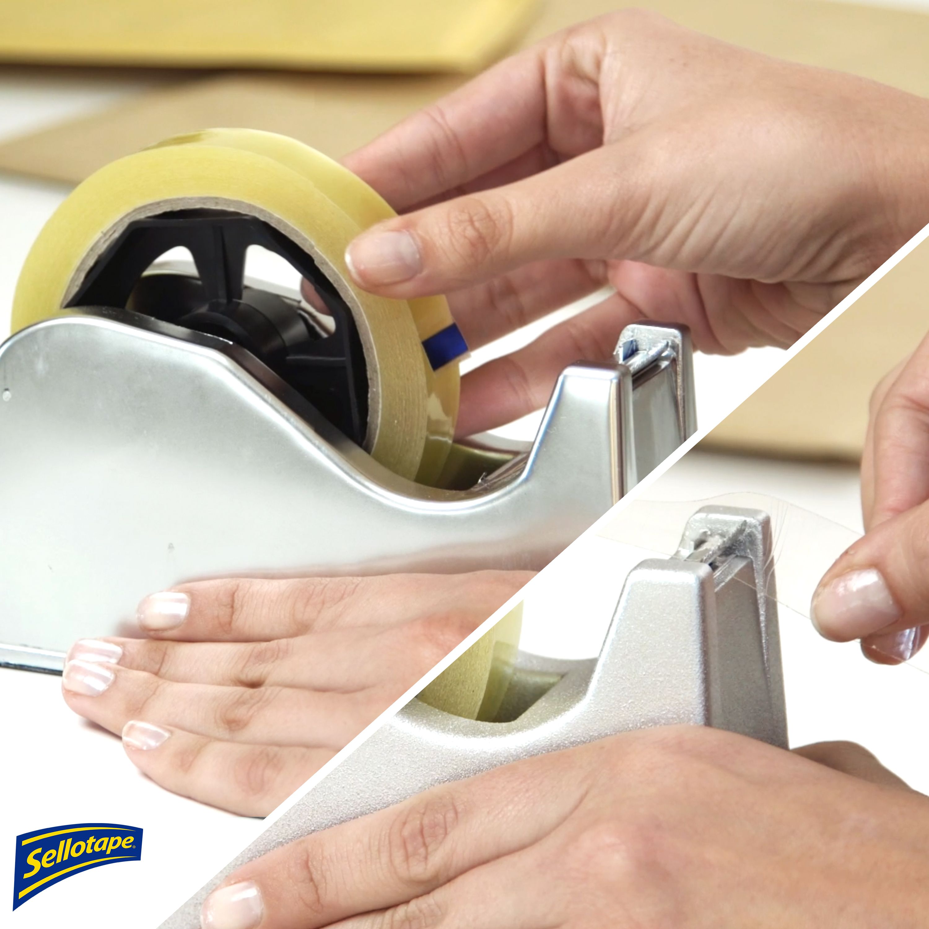 Sellotape Original Golden Sticky Clear Tape (L)50m (W)24mm