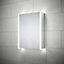Sensio Ainsley Wall-mounted Illuminated Mirrored Bathroom Cabinet with shaver socket (W)564mm (H)700mm
