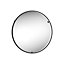 Sensio Aspect Black Circular Wall-mounted Bathroom Illuminated mirror (H)50cm (W)50cm