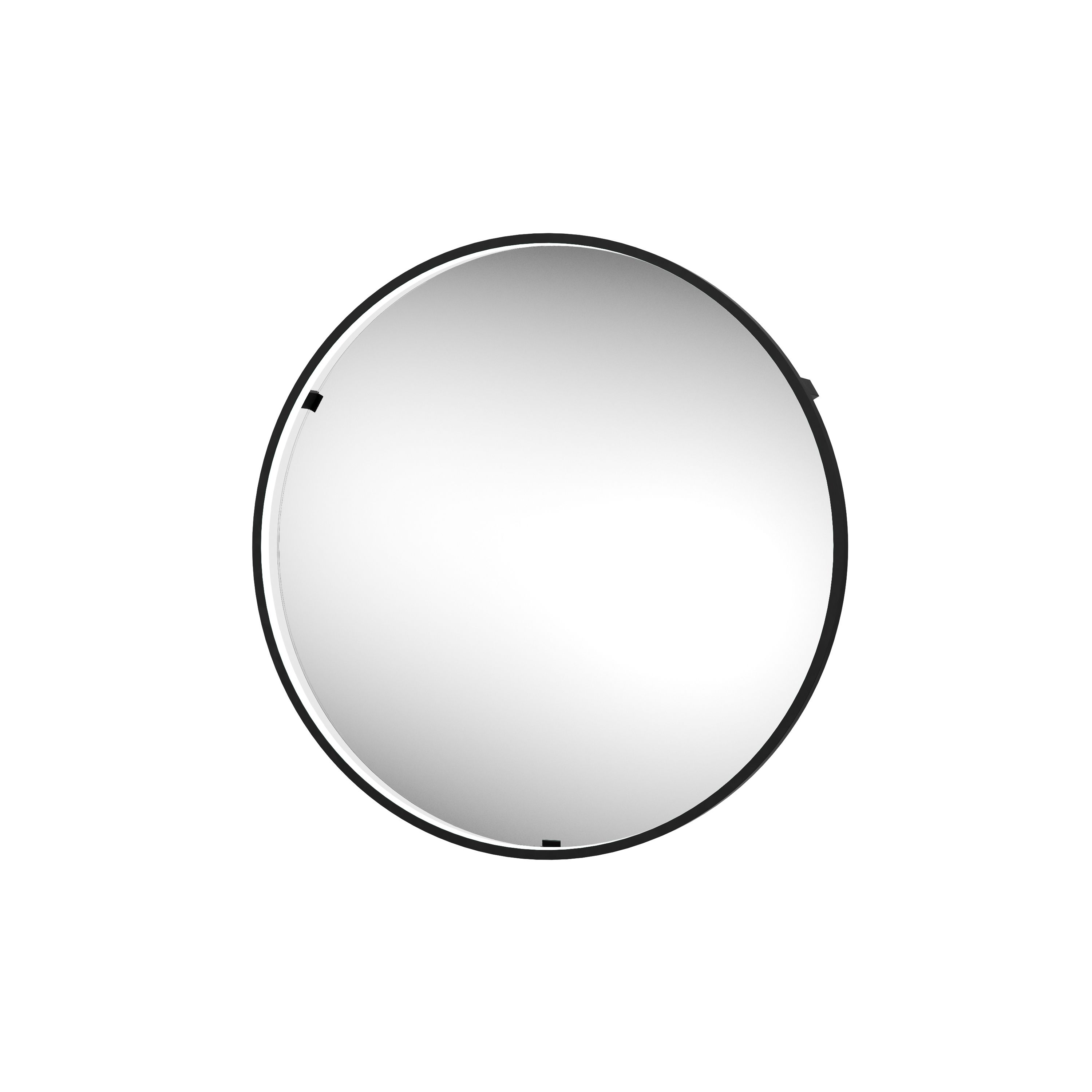 Illuminated deals mirror round