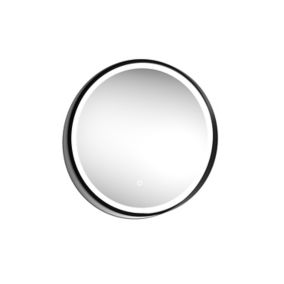 Sensio Dawn Round Illuminated Framed Colour-changing mirror (H)600mm (W)600mm