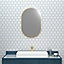 Sensio Fern Rectangular Non illuminated Framed Bathroom mirror (H)600mm (W)400mm