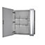 Sensio Finlay Wall-mounted Illuminated Mirrored Bathroom Cabinet (W)650mm (H)600mm