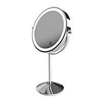 Sensio Fleur Round Illuminated Framed Bathroom mirror (H)375mm (W)200mm