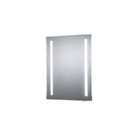 Sensio Isla Rectangular Illuminated Frameless Illuminated mirror (H)650mm (W)500mm