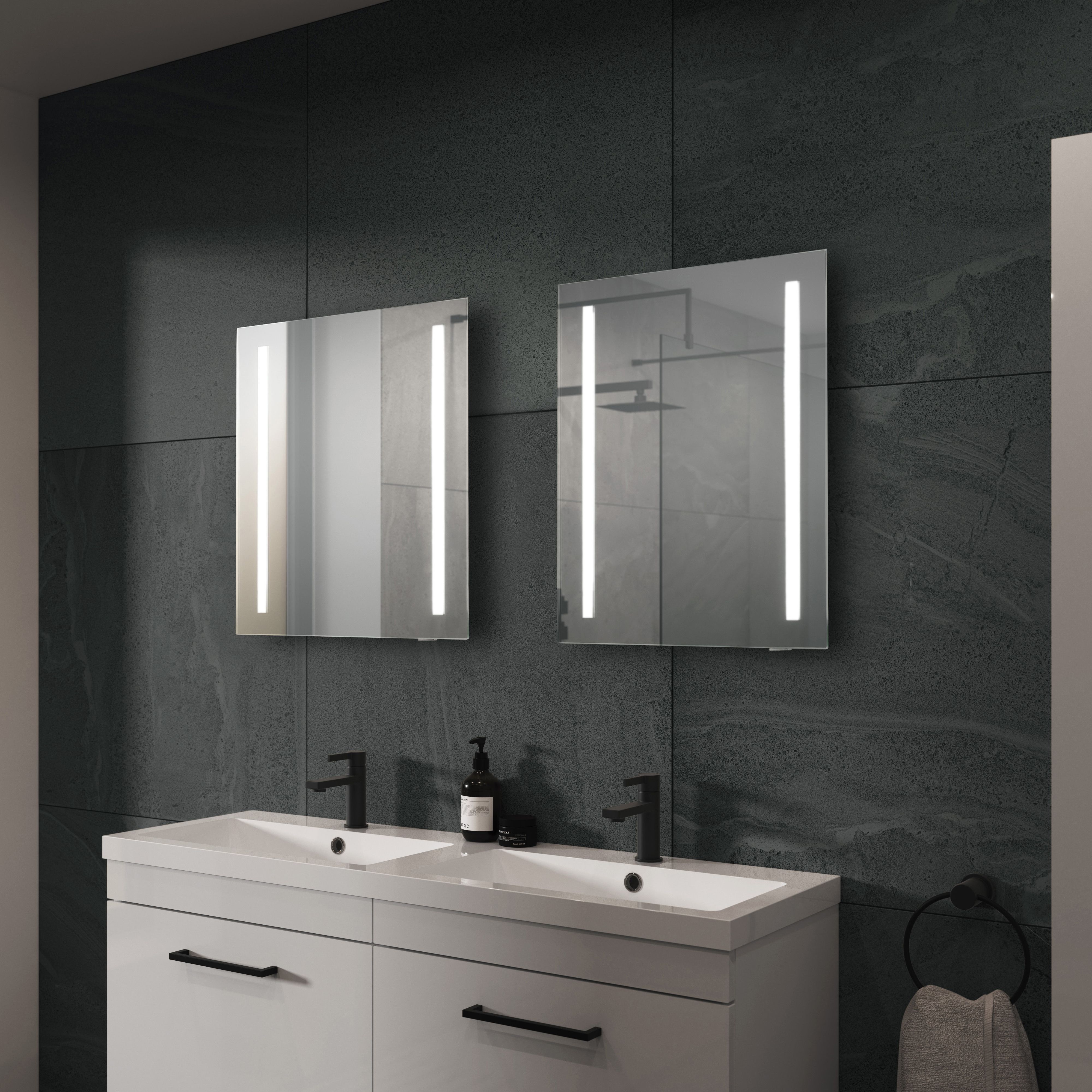 Sensio Fern Non-Illuminated Bathroom Mirror Brass 600 x 400mm