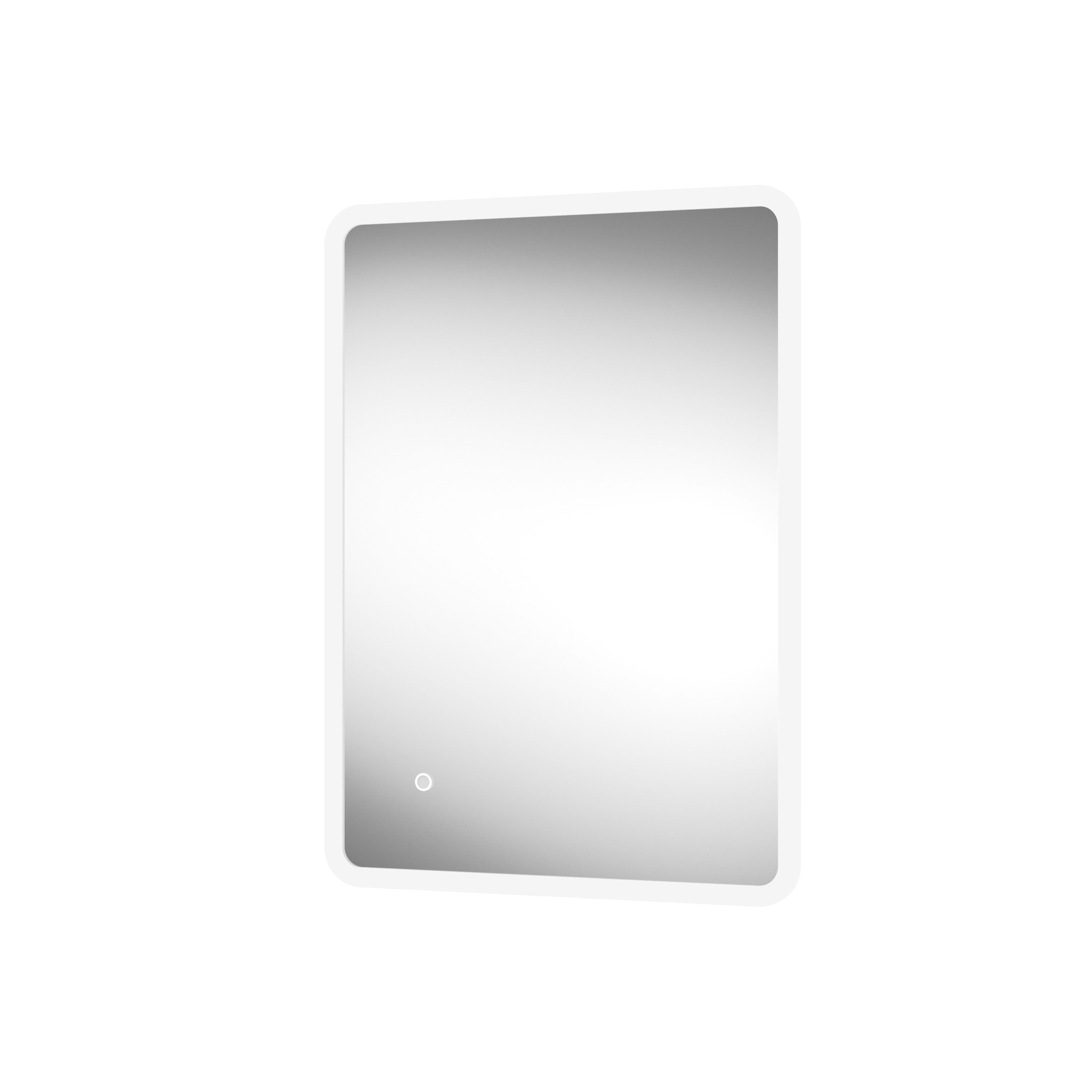 Sensio Libra Rectangular Wall-mounted Bathroom Illuminated Colour-changing mirror (H)50cm (W)39cm