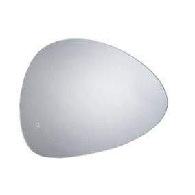 Sensio Mistral Curved Illuminated Frameless Colour-changing mirror (H)800mm (W)550mm