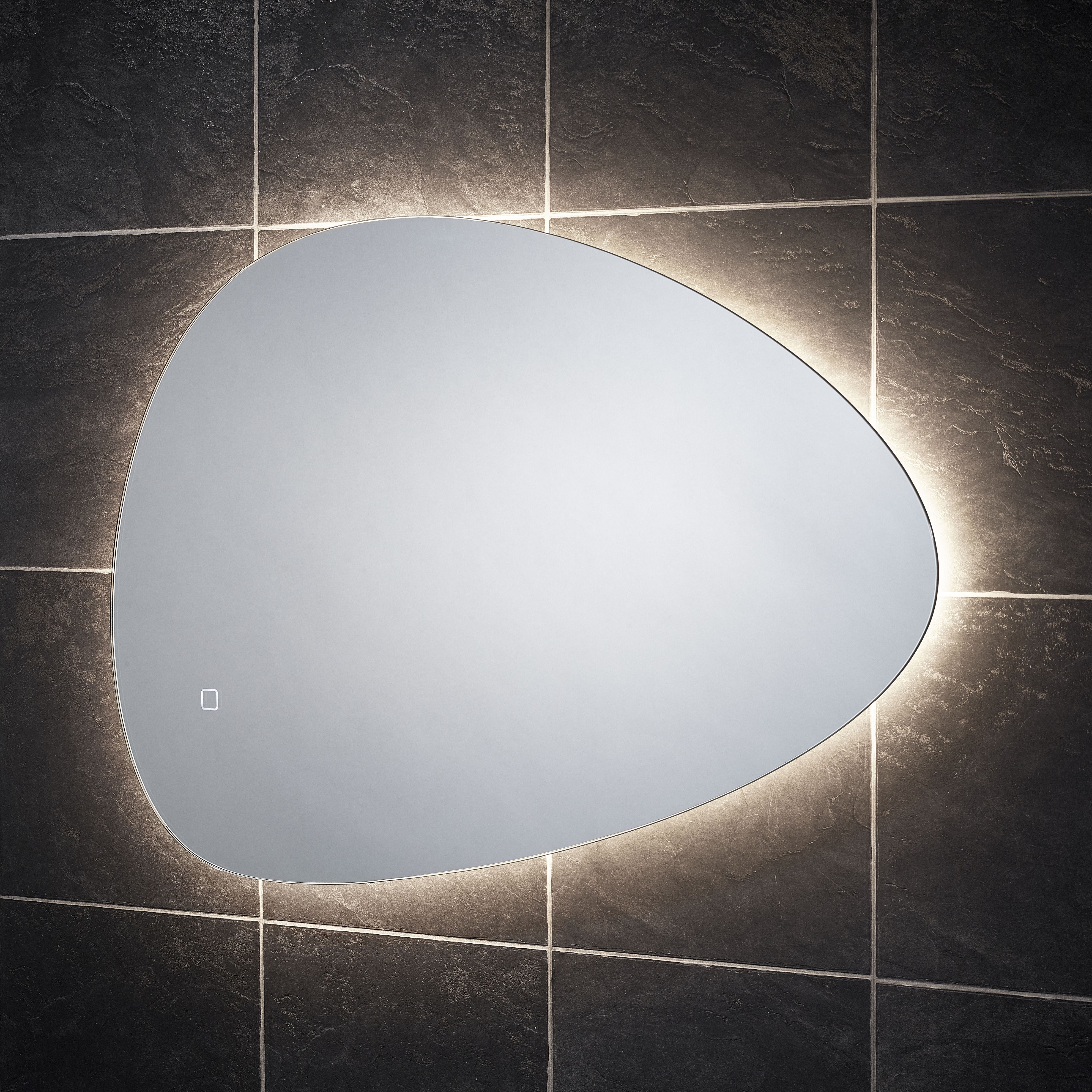 Sensio Mistral Curved Wall-mounted Bathroom Illuminated Colour-changing mirror (H)80cm (W)55cm