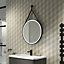 Sensio Nova Matt Black Round Wall-mounted Bathroom Illuminated Colour-changing mirror (H)60cm (W)60cm