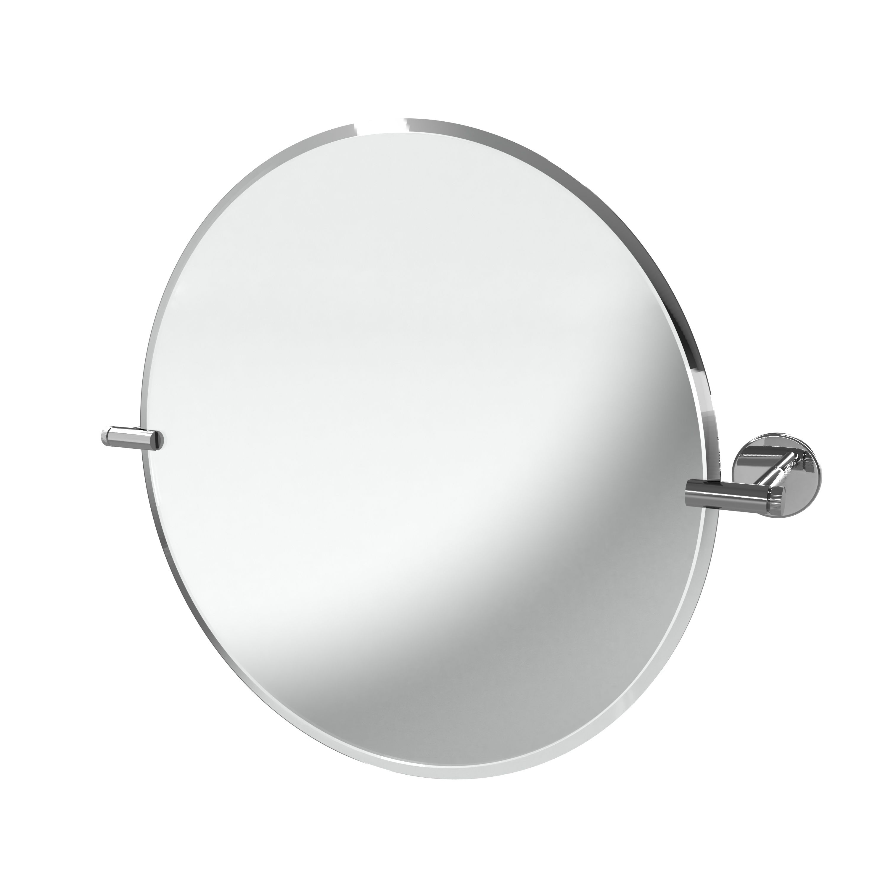 Sensio Pearl Chrome effect Round Wall-mounted Bathroom & WC Non