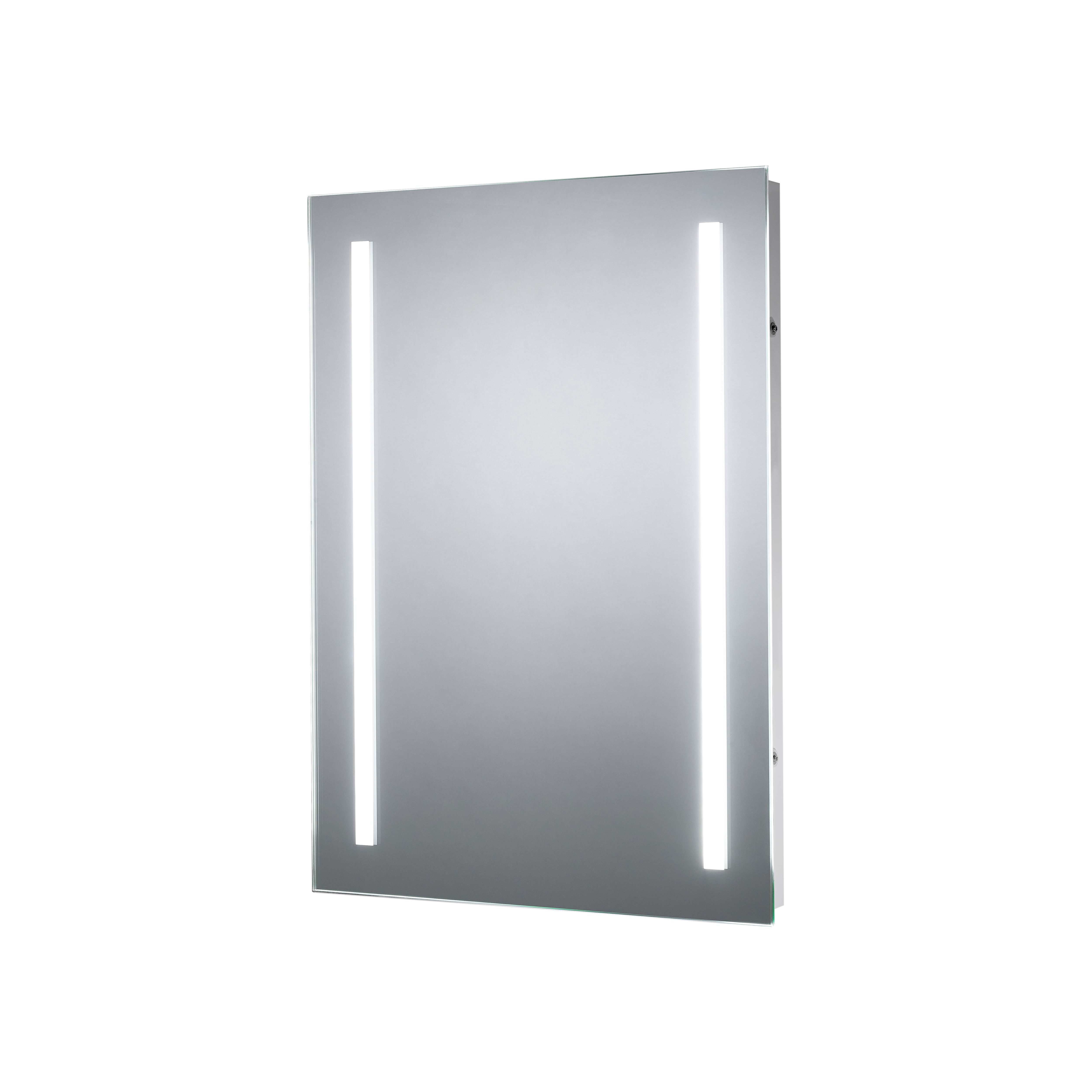 Sensio Uno Rectangular Wall-mounted Bathroom Illuminated Mirror (H)70cm (W)50cm