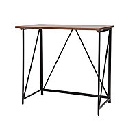 Seponi Ready assembled Matt walnut effect Folding desk (H)750mm (W)800mm (D)450mm