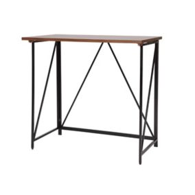 Seponi Ready assembled Matt walnut effect Folding desk (H)750mm (W)800mm (D)450mm