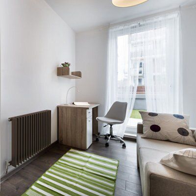 Seren Conqueror Flat panel Bronze 30 Column Radiator, (W)1200mm x (H)600mm