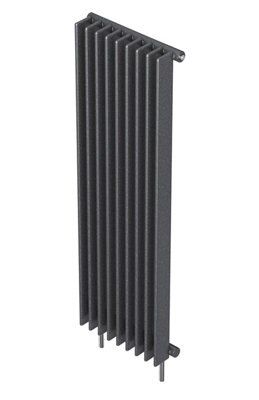 Seren Conqueror Flat panel Gun metal 10 Column Radiator, (W)400mm x (H)1800mm