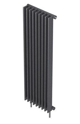 Seren Conqueror Flat panel Gun metal 8 Column Radiator, (W)320mm x (H)1800mm